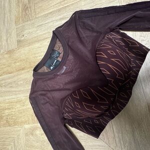 Brown Ivy Park Workout Top